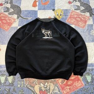 Vintage silent hunter deer crewneck sweatshirt